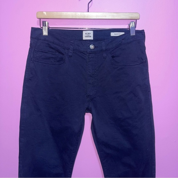 Flint and Tinder Pants Men's Size 31 x 30 Dark Navy 365 5-Pocket Pant Huckberry - Picture 14 of 15